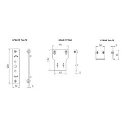 ABB 2TLA040033R7200 (Mounting kit for Panic Exit)