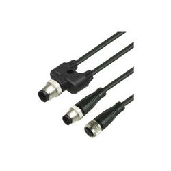 Pepperl+Fuchs Y connection cable V15/V15S-G-BK1M-PUR-U-TEE-V15 (266136)