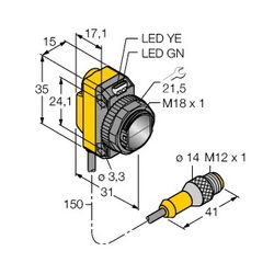 Turck QS18VP6FF100Q5 (3071884)