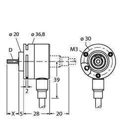Turck RI-08S6S-2F512-C 1M (1545200)