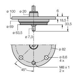 Turck FCS-68A4-NA/D011 (6872006)